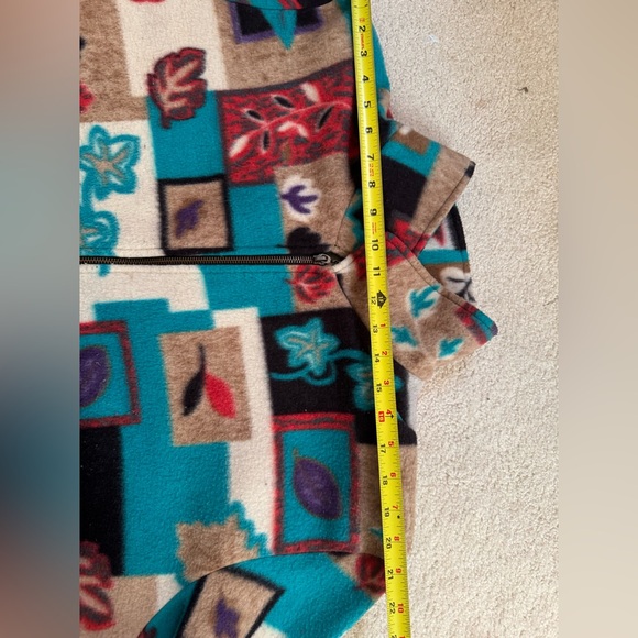 Cabin Creek | Vintage 90's Autumn Leaf Novelty Zip Up Jacket | SIze 2X - Picture 7 of 9